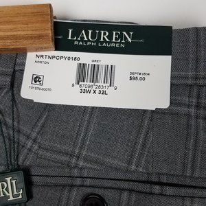 ralph lauren navy plaid ultraflex dress pants